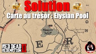 Red Dead Redemption 2  Solution carte au trésor dElysian Pool [upl. by Ecnarretal]