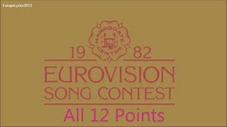 Eurovision 1982 All 12 Points [upl. by Leverett145]