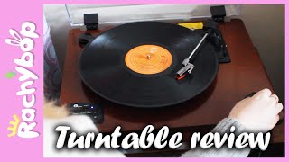 Turntable Review Bluetooth MP3 Vinyl record player [upl. by Sillyhp321]