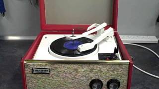 Fully Restored 1959 Dansette Tempo  Borsalino  1972  Bobby Crush  45rpm [upl. by Anehsuc]