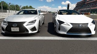 レクサス加速対決 RCF vs LC500 GTsport [upl. by Shelli]