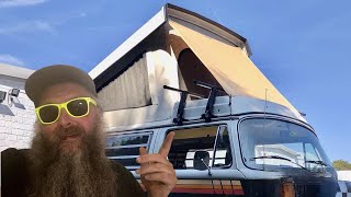 VW T2 Bay Westfalia Roof Front CVC Cargo Gear Rainfly  Sunshade [upl. by Oglesby]