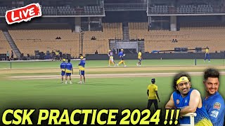 CSK PRACTICE SESSION 2024 LIVE 🔥 [upl. by Stubstad]