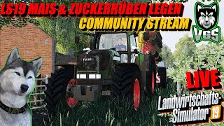 LS19 Mais amp Zuckerrüben Legen  auf der Gemeinde Rade Map  Community Stream 🛑LIVE🛑 [upl. by Kellie219]