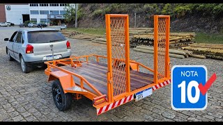 Reboque Carretinha para Transporte de Quadriciclo Motos Utv [upl. by Onyx]