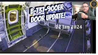 B737 900ER DOOR UPDATE 22 Jan 2024 [upl. by Osmo]