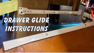 How To install European drawer glides by Hickory hardware Instructions￼ [upl. by Wales]