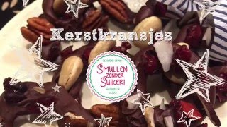 Recept  Chocolade Kerstkransjes  Smullen zonder Suiker [upl. by Borlow]