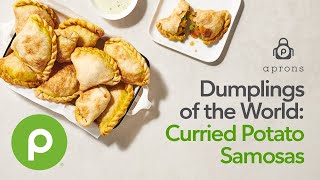 Curried Potato Samosas – Aprons® Cooking School Online [upl. by Gierk734]