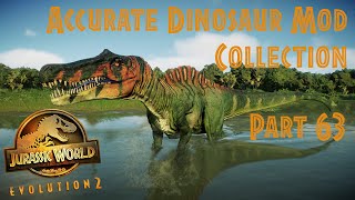 JWE2 Accurate Dinosaur Mod Collection Part 63 [upl. by Heurlin279]