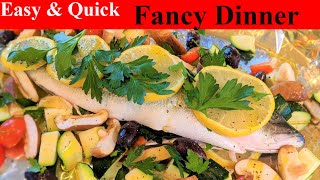 Easy Branzino Fish recipe to Impress your dinner guests [upl. by Laveen]