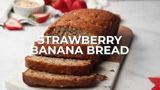 Strawberry Banana Bread [upl. by Hermie]