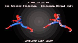 Cinema 4D 3DS Max  The Amazing Spiderman Model Download [upl. by Calla749]