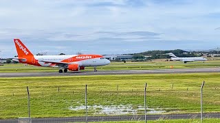 160924 PLANE RUNWAY RACE Airbus A319 Vs Bombardier Global Express Glasgow Airport [upl. by Essy]