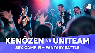 KENÔZEN vs UNITEAM  Fantasy Battle  SBX Camp 2019 [upl. by Anitnatsnoc]