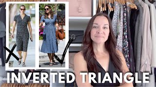 How To Style An INVERTED TRIANGLE Body Shape  Styling Dos amp Donts [upl. by Avaria]