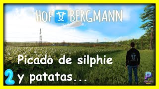 Hof Bergmann Episodio 2 Picado de silphie y patatas Preparamos ensilaje para vacas fs22 [upl. by Colin]