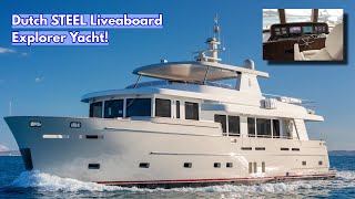 BRAND NEW DutchBuilt STEEL Liveboard Explorer Yacht  MY Felis [upl. by Anyala]