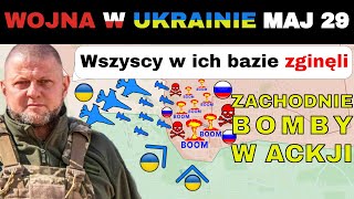 29 MAJ Ukraińcy MASOWO Użyli BOMB JDAM NA NOWEJ BAZIE ROSJAN  Wojna w Ukrainie Wyjaśniona [upl. by Rhyne]