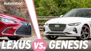 2019 Genesis G70 vs Lexus ES  Which is Best autonationdrive [upl. by Eelannej]