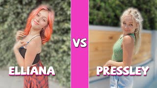 Elliana Walmsley Vs Pressley Hosbach TikTok Dance Compilation July 2021 [upl. by Giesser]