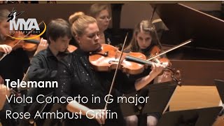 Telemann Viola Concerto in G major Rose Armbrust Griffin [upl. by Vashtia]