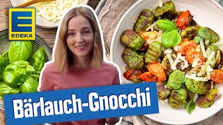 BärlauchGnocchiRezept  Gnocchi mit Bärlauch und Tomaten selber machen [upl. by Jarnagin]