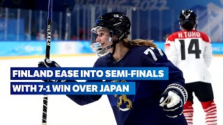 Womens Ice Hockey Beijing 2022  Finland v Japan highlights [upl. by Simmonds]