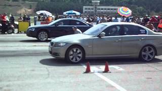 Sliven Drag 2013g Sunday  Class Street Diesel  Audi A8 42 TDI vs BMW 335D Mitko [upl. by Aliakim792]