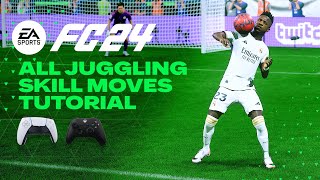 FC 24  ALL JUGGLING SKILL MOVES TUTORIAL  Xbox amp Playstation [upl. by Nnaeirual]