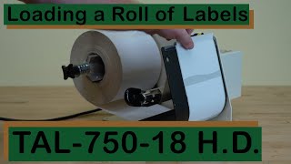 TakeALabel TAL75018 HD Label Dispenser  Loading a Roll of Labels [upl. by Coniah]