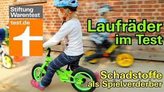 Test Laufräder für Kinder Schadstoffe in vielen Kinderlaufrädern  auch in Puky [upl. by Wynnie340]