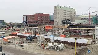 HoofdStation Groningen nieuwbouw 03 05 24 [upl. by Einyaj]