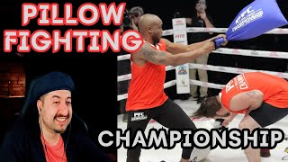 Pillow Fighting Championship REACTION [upl. by Burnie]