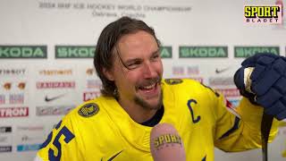 Erik Karlsson efter krossen mot Tyskland  Tyskland  Sverige  Hockey VM 2024  20240513 [upl. by Lamori]