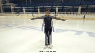 Como hacer piruetas y giros en patinaje sobre hielo Trucos piruetas patinaje artístico Sport Hielo [upl. by Ellehcsor83]