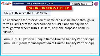 12 Incorporation of LLP [upl. by Enirhtac]