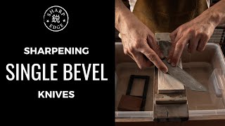 How To Sharpen Single Bevel Japanese Knives  Advanced Sharpening Guide [upl. by Zachery]