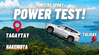 Montero Sport POWER TEST in LIGAYA DRIVE  Tagaytay Uphill Drive [upl. by Mickelson]