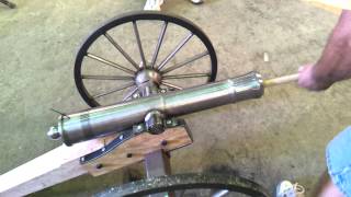 134quot cannon blank test fire [upl. by Ertnom]