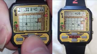 Nelsonic Zelda LCD game watch gameplay alarm and quotattractquot screen [upl. by Isadora]