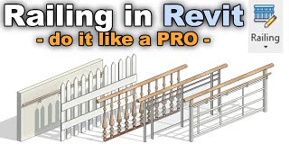 Revit Railing  Beginner to PRO Tutorial [upl. by Meedan103]