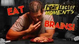 Fear Factor Moments  Cow Brains [upl. by Ayatahs]