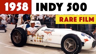 Thrilling 1958 Indianapolis 500 Auto Race  rare film [upl. by Leribag702]