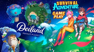 Deiland Pocket Planet ★ Gameplay ★ PC Steam Survival adventure game 2021 ★ 1080p60FPS [upl. by Yelwah]