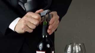 How to Open a Bottle of Wine  Wine Corkscrew Instructions [upl. by Wendell]