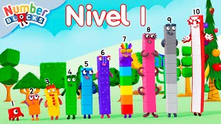 CREANDO NUMBERBLOCKS del 1 al 10  NIVEL 1  Aprende a contar  Numberblocks en Español [upl. by Lamej189]