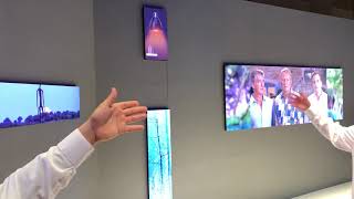 Samsungs The Window display handson demo at CES 2019 [upl. by Botsford]