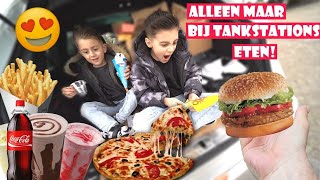 1DAG ALLEEN MAAR VAN TANKSTATIONS ETEN 🚘🍟  LAKAP JUNIOR [upl. by Bremer]