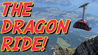 Best Cable Car Rides  The Dragon Ride Switzerland [upl. by Plath]